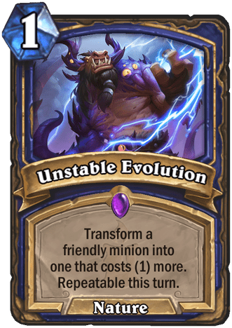 Unstable Evolution