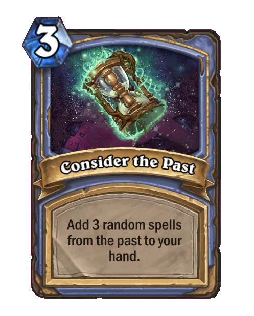 Consider the Past