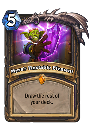 Myra's Unstable Element