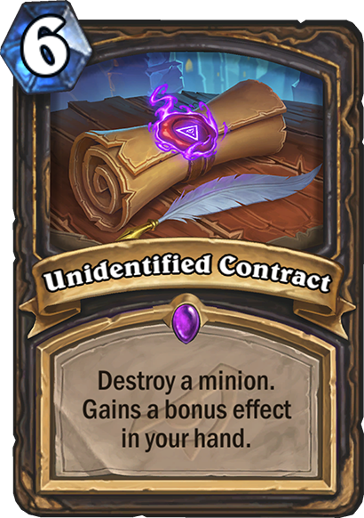 Unidentified Contract