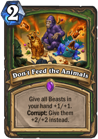 Don't Feed the Animals