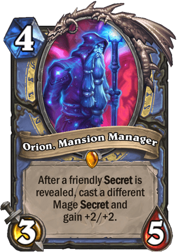 Orion, Mansion Manager