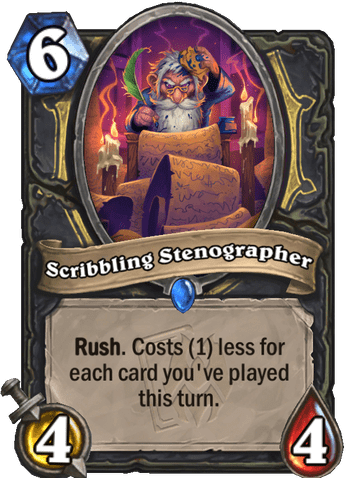 Scribbling Stenographer