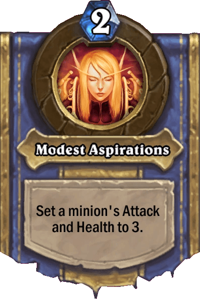 Modest Aspirations
