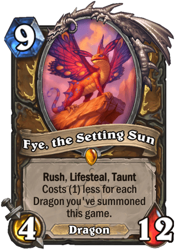 Fye, the Setting Sun