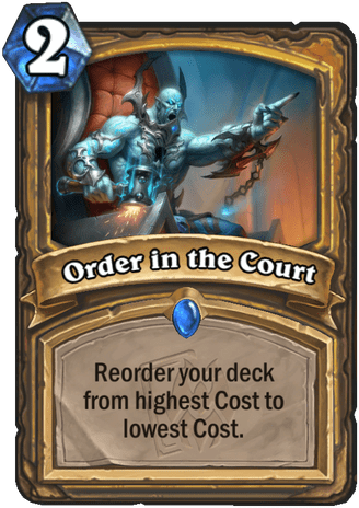 Order in the Court