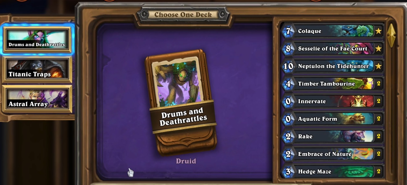 New Player Experience Drums and Deathrattles