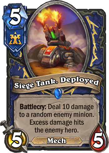 Siege Tank, Deployed