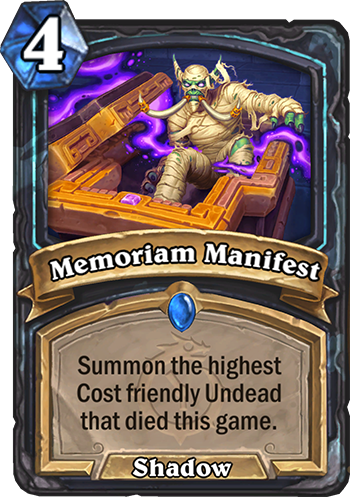Memoriam Manifest